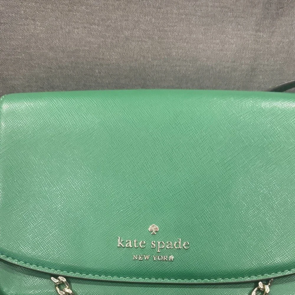 Kate Spade Carson Crossbody Saffiano Leather Green - Picture 9 of 9